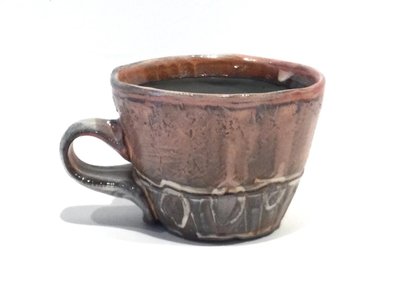 Commonplace Espresso Cup (#25.5.28), 2025, low soda fired earthenware, 2.5 x 3 inches (6.5 x 7.5 cm), sold.