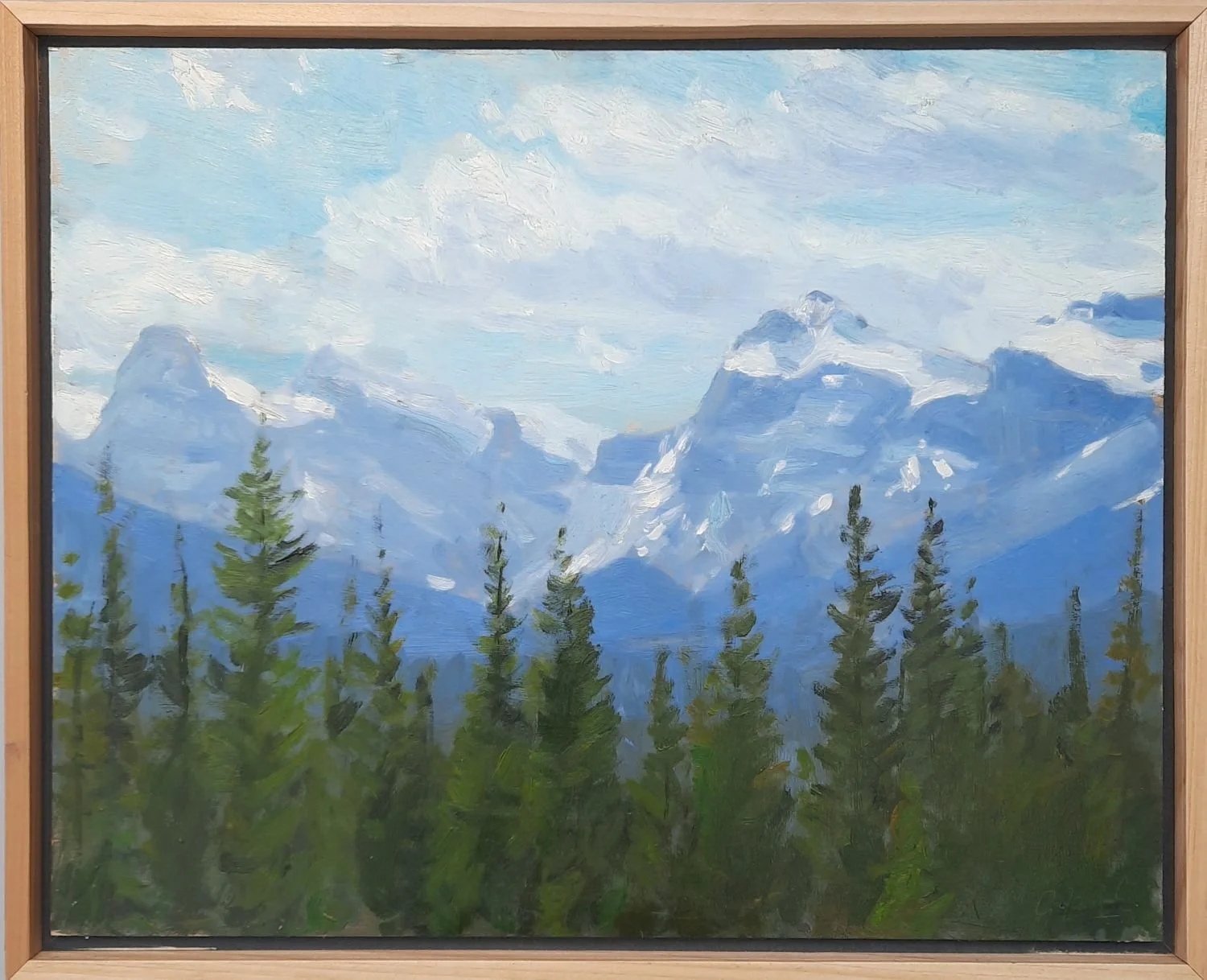 Bow Sketch (#26.2.8), 2013, oil on panel, 16 x 20 inches (40.5 x 51 cm), exhibition frame, sold.