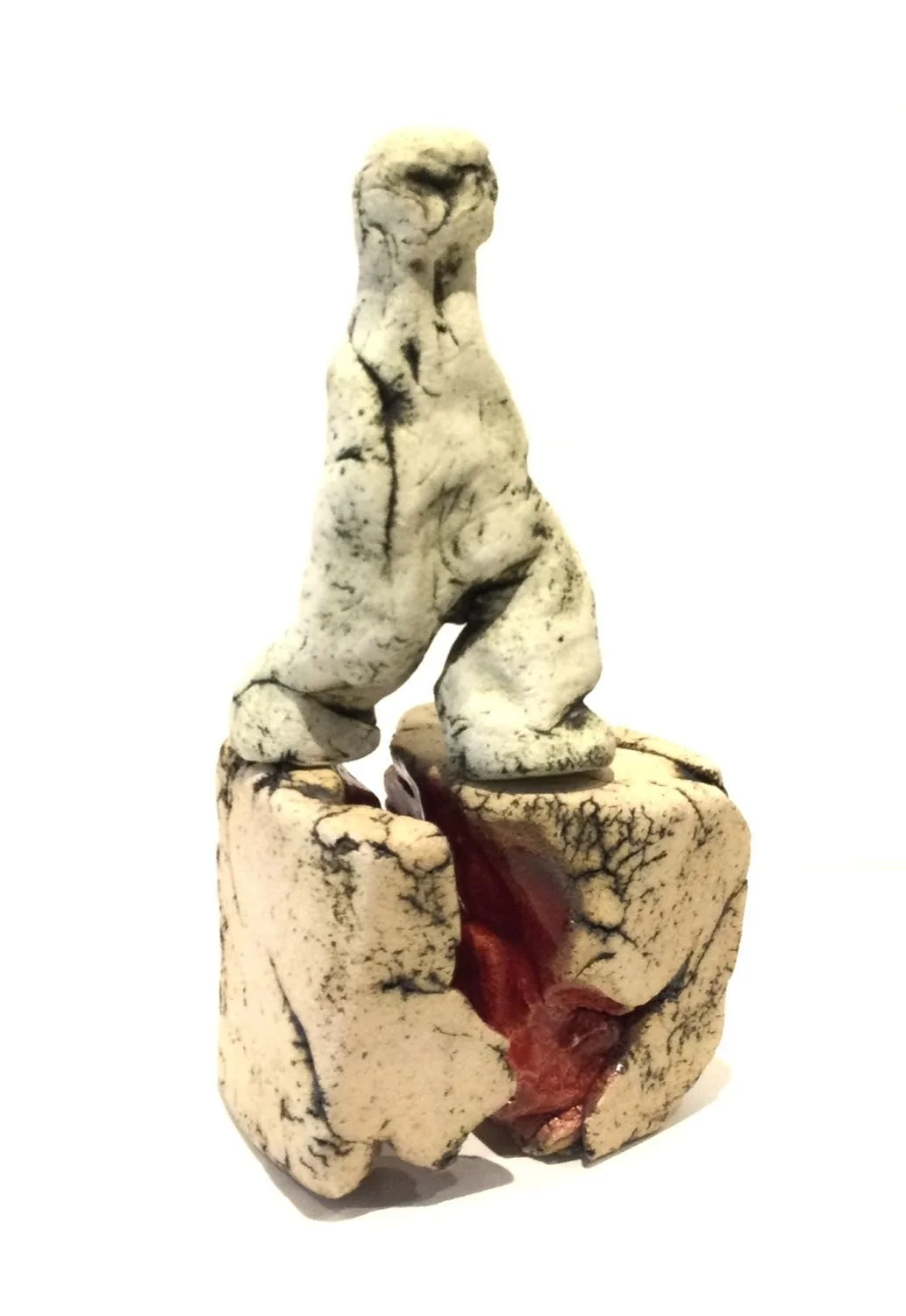 The Dreamers #31, 2025, stoneware, glaze, 7 x 3.5 x 2.5 inches (18 x 9 x 7 cm), $400 Cdn.