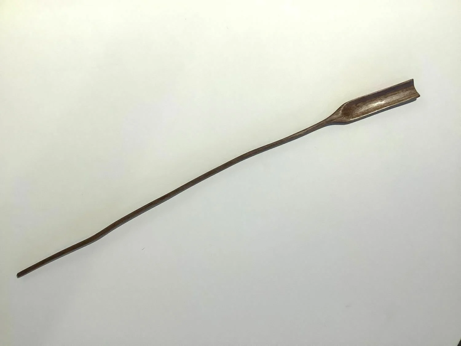 Long Handled Tasting Spoon (#25.12.18), 2025, chiseled and hand sanded walnut, 15.5 x .75 x .25 inches (39.5 x 2 x .5 cm), $149 Cdn.