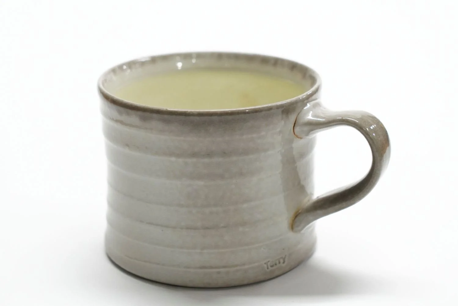 Espresso Cup (#25.73), 2025, soda fired porcelain, 2.5 x 3 x 4" (6 x 7.5 x 10 cm) $40 Cdn.