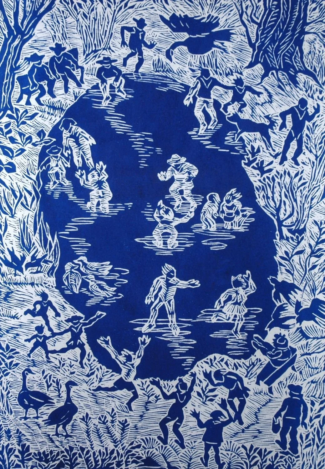 Pond In Summer (#257), 1999, ed 6/20, woodblock on paper, 17.5 x 12 inches (44.5 x 30.5 cm), framed, $950 Cdn.
