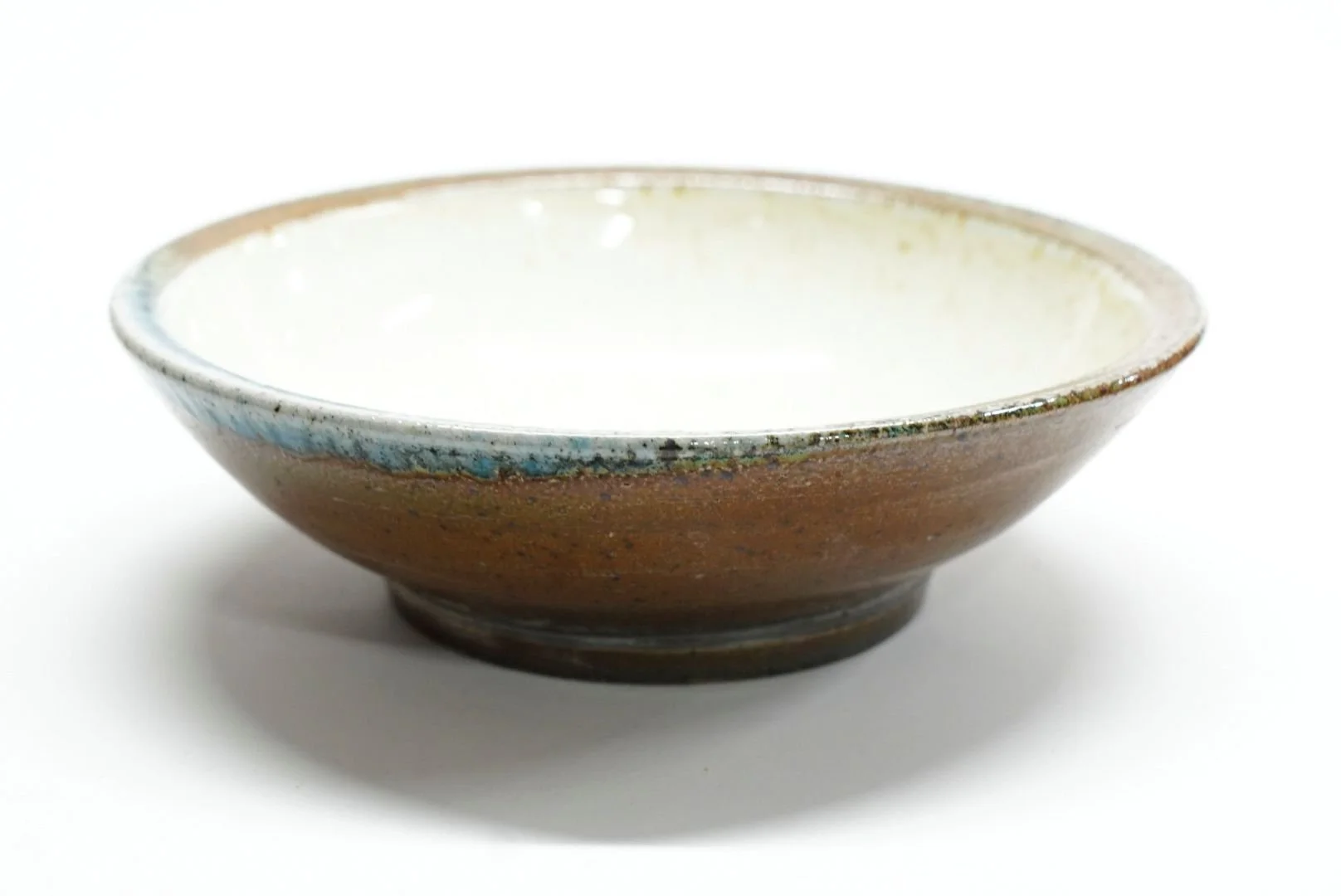 Small Bowl (#25.27), soda fired earthware, 2 x 6.75" (5 x 17 cm), $45 Cdn