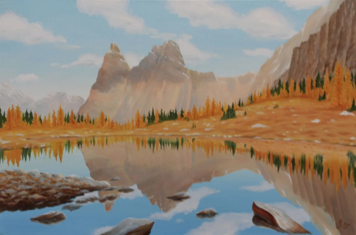 Wiwaxi From Opabin (#26.5.24), 2026, oil on linen canvas, exhibition frame, 16 x 24 inches (40.5 x 61 cm), $2100 Cdn.