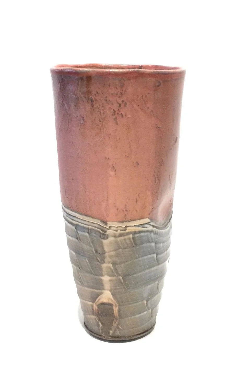 Commonplace Tumbler (25.5.4), 2024, low soda-fired earthenware, 7 x 3.5 inches (18 x 8 cm), sold.