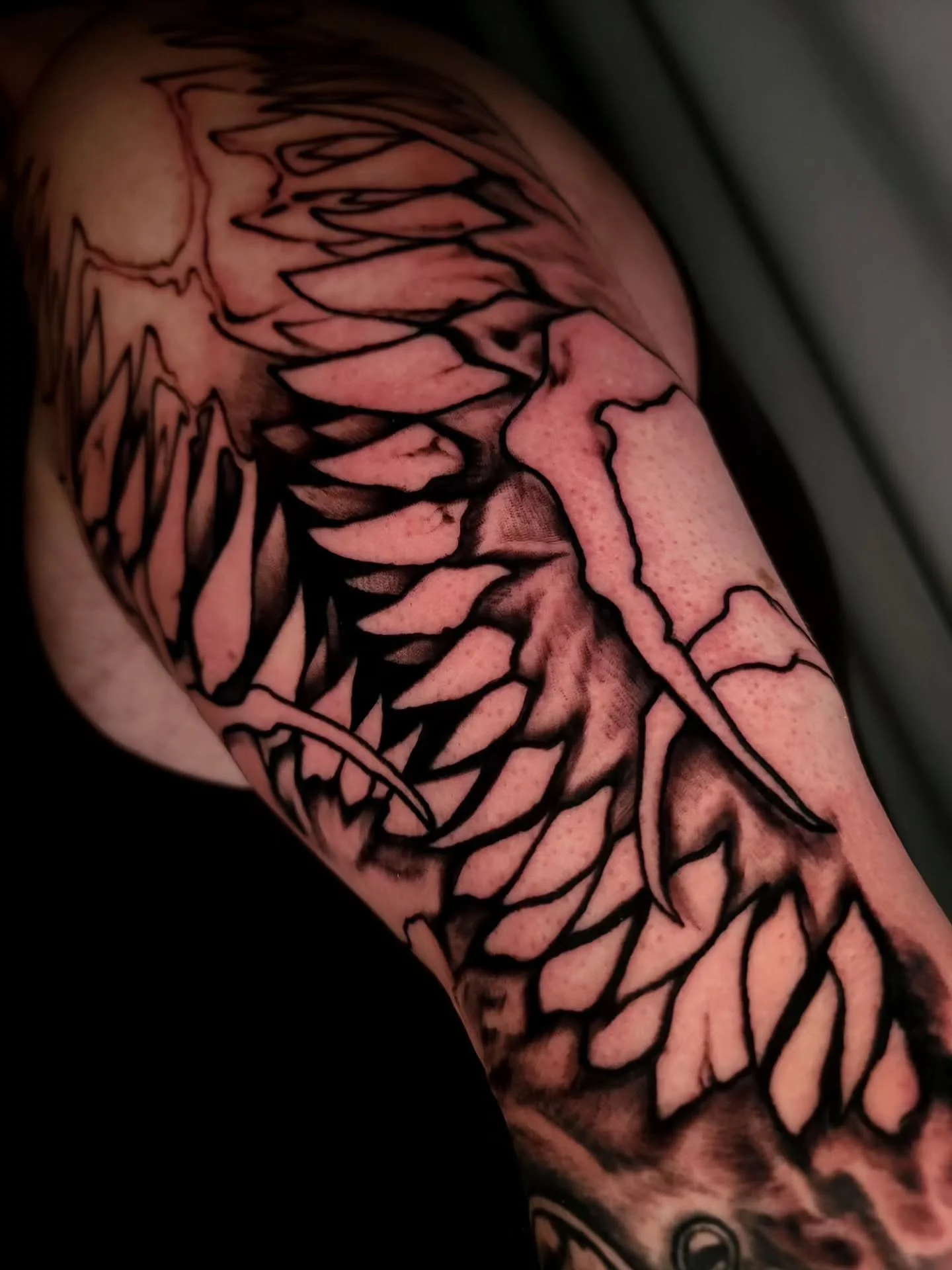 🦷🦷🦷

#darkart #realismtattoo #horror #blackwork #ohiotattooers #cuyahogafalls #jakeulmertattoos #somethingdarker #bespoketattoogallery #biohorror #bodyhorror