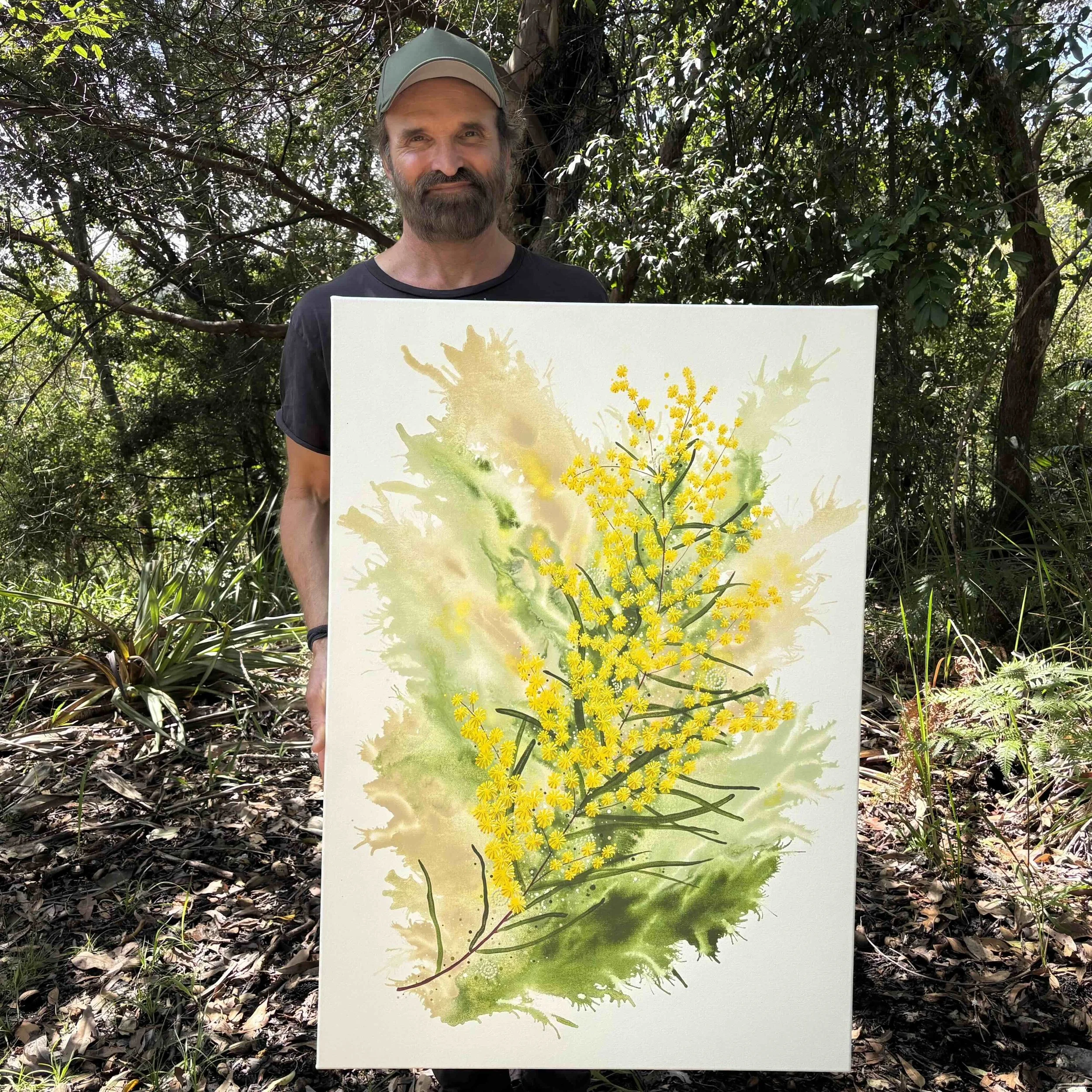 anthony walker milbi designs aboriginal art fringed wattle artist.jpeg