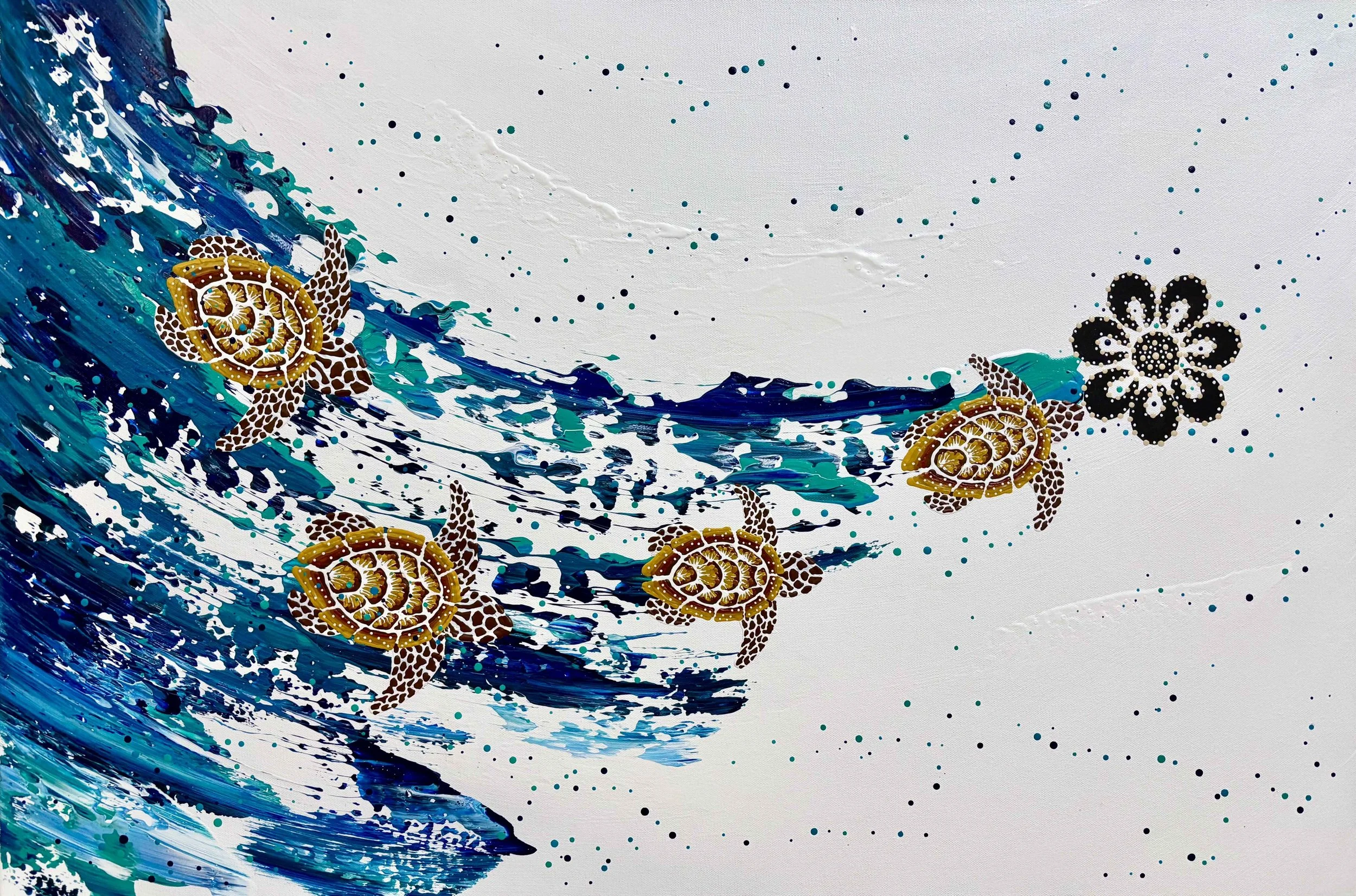 Anthony Walker Milbi Designs Aboriginal Art Turtle Increase 61x92 Sep 2026 lo res.jpeg