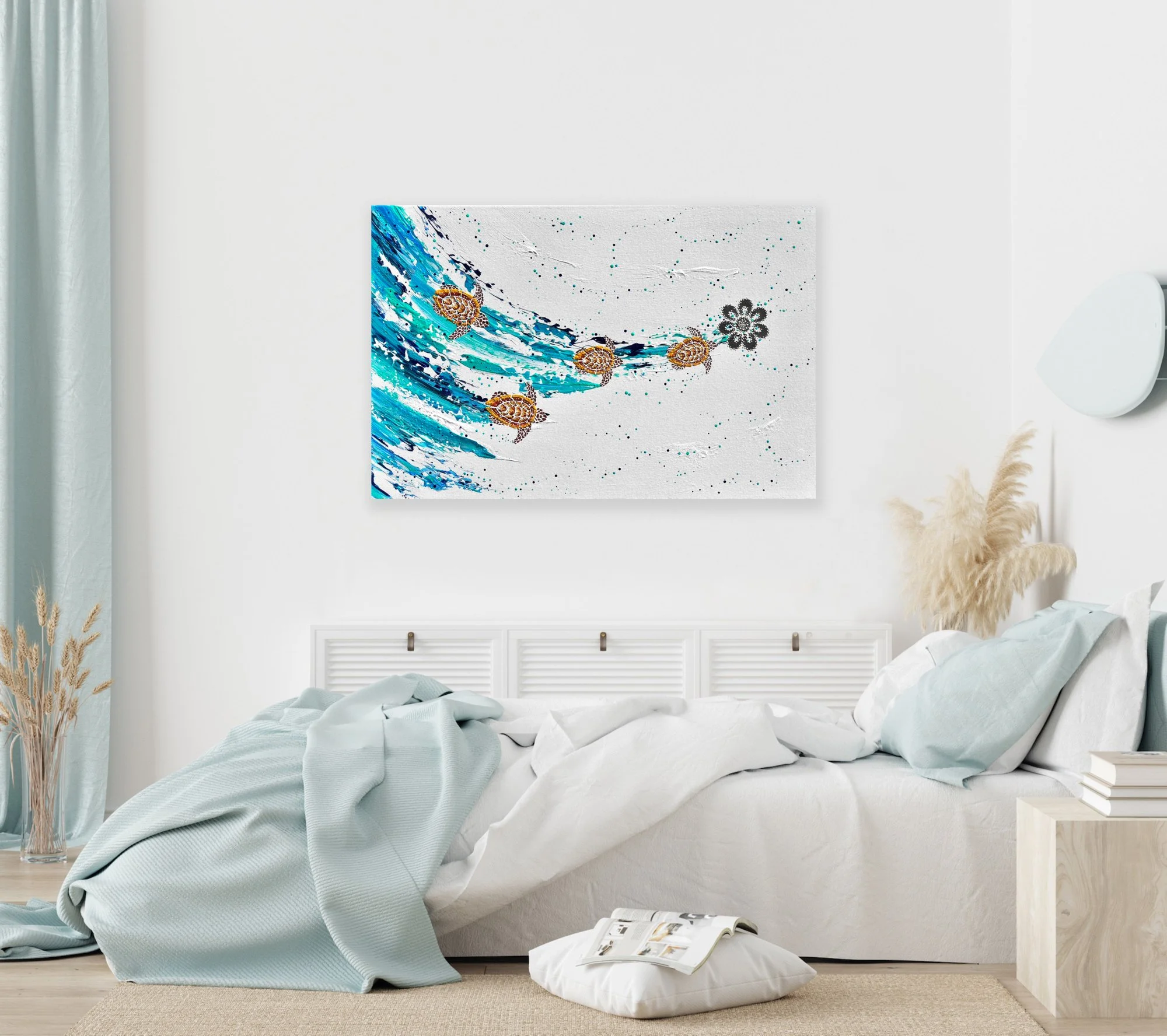 61x92 turtle increase song cycle anthony walker aboriginal art milbi designs jan 26 in situ.jpeg