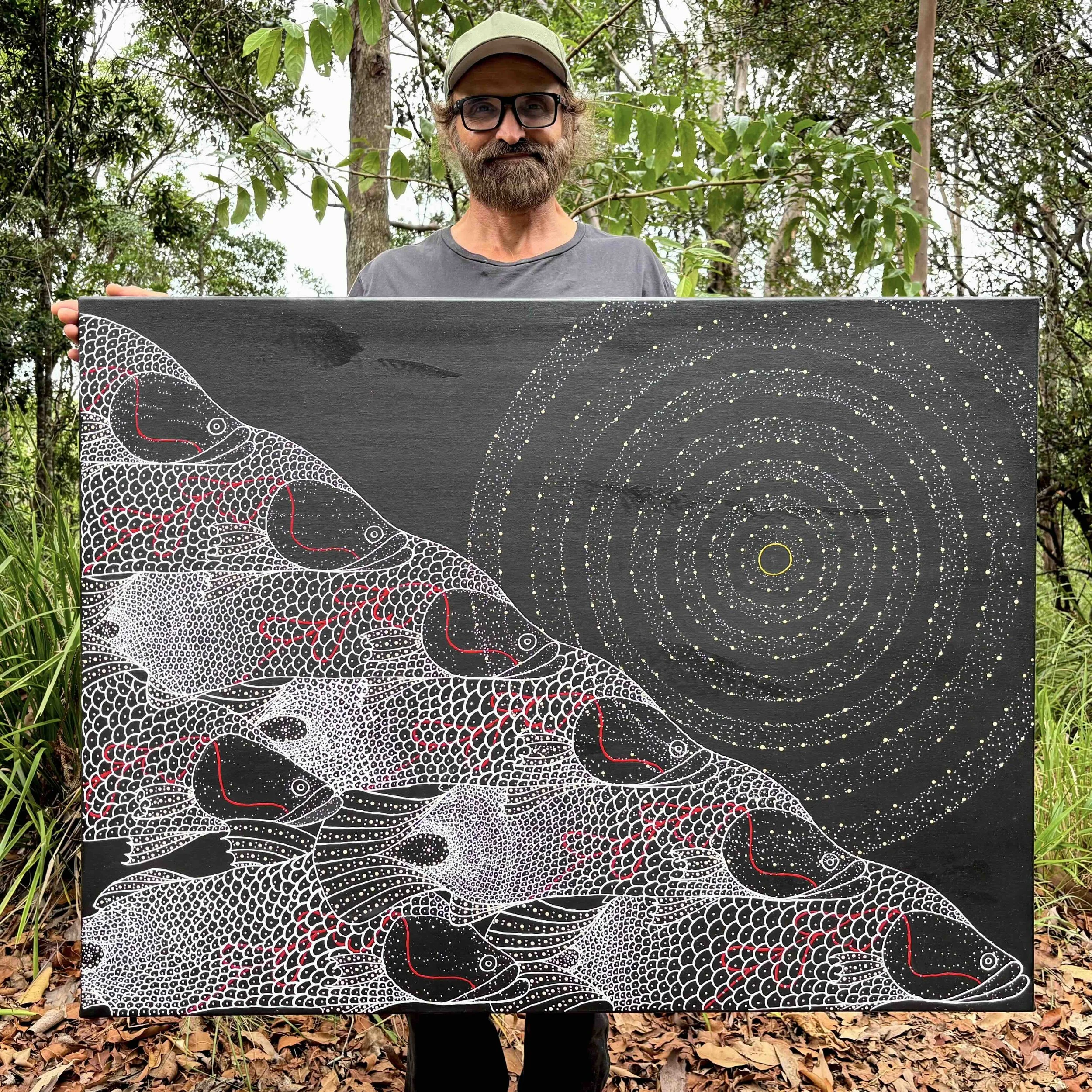 Mallakarra barramundi Anthony Walker Milbi Designs Aboriginal Art - artist.jpeg