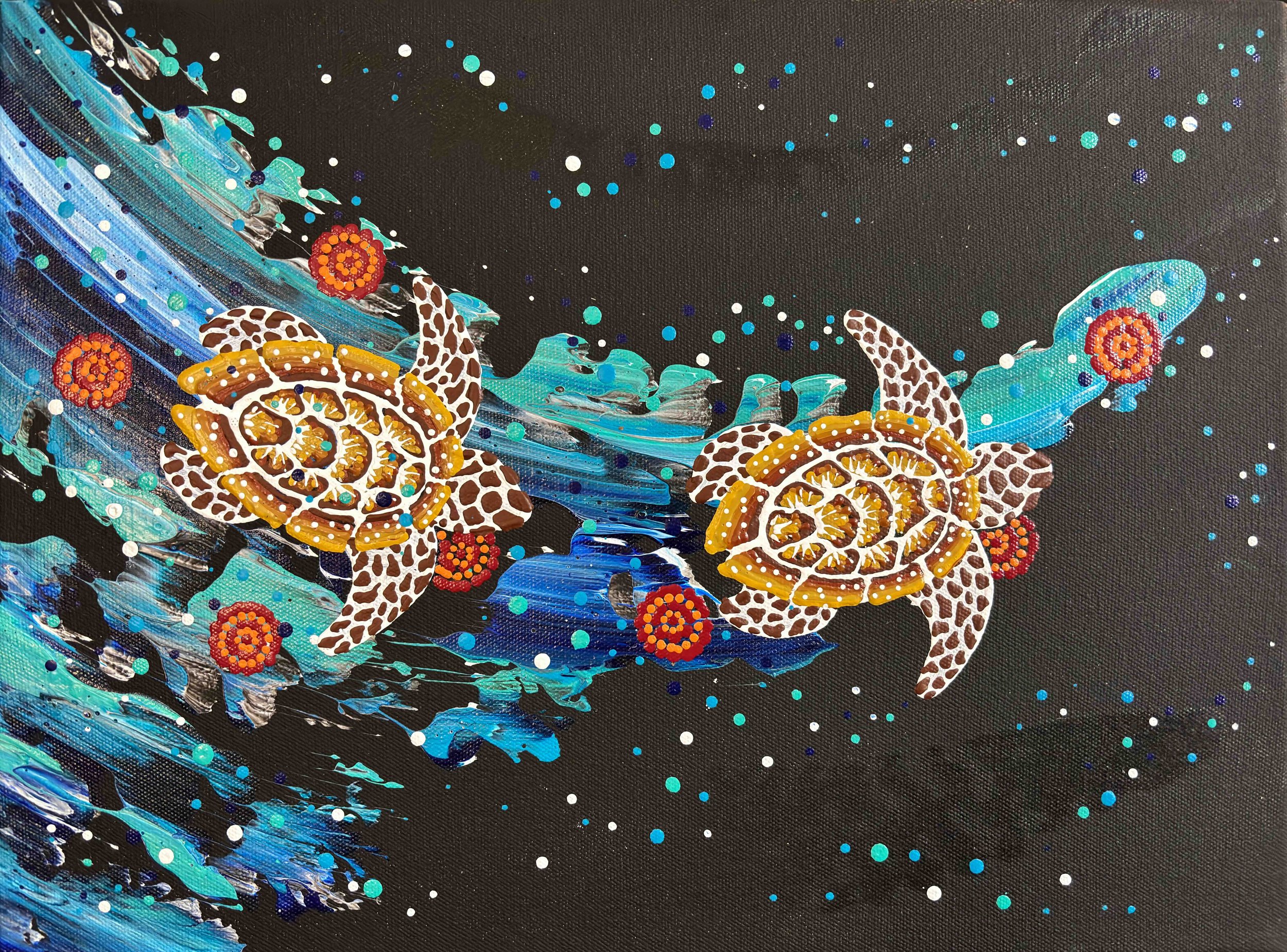 Original Artwork: Seven Sister Song Cycle II - Mini (41 x 31cm)