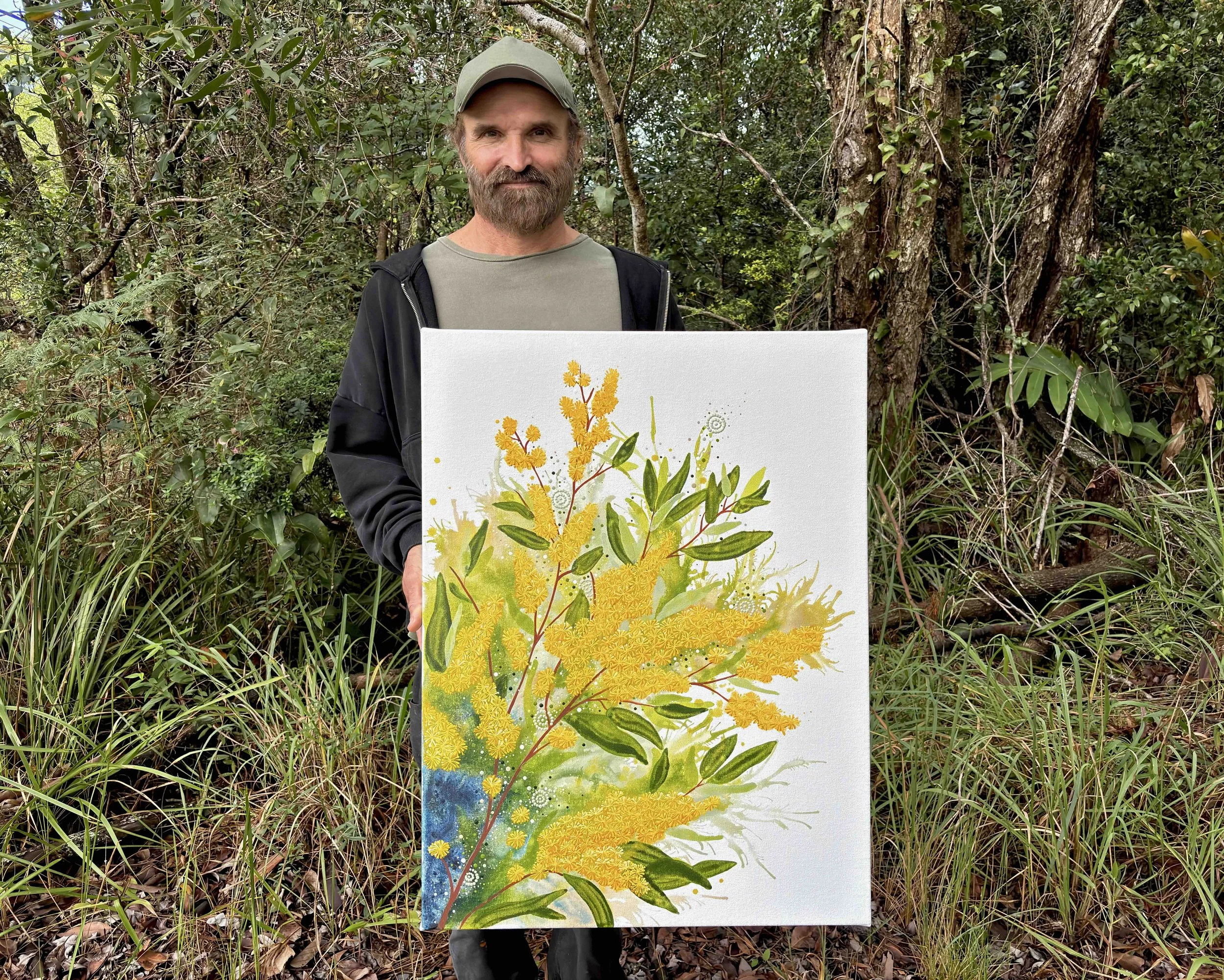 golden wattle milbi designs aboriginal artist.jpeg