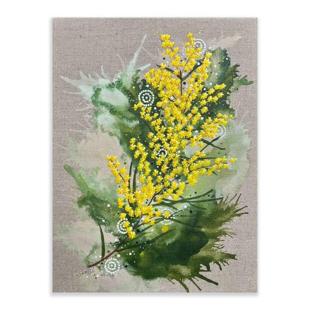 Original Artwork: Fringed Wattle (41 x 31cm)