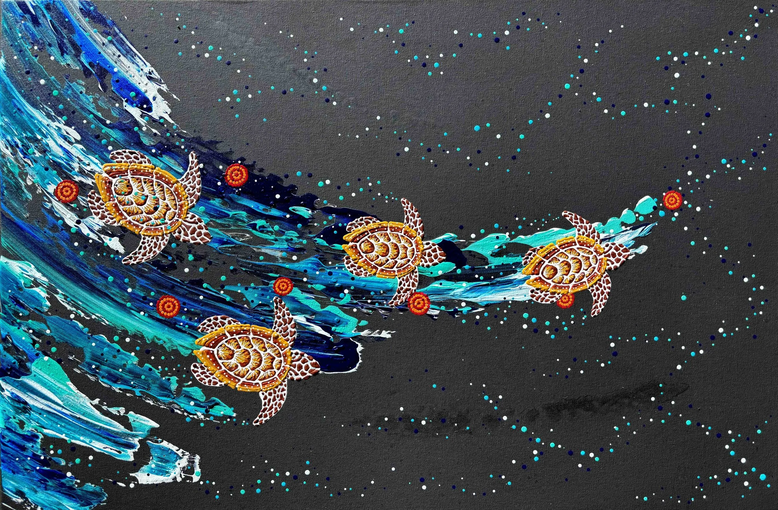 anthony walker milbi designs aboriginal art seven sister song cycle 60x90 sep 26.jpeg
