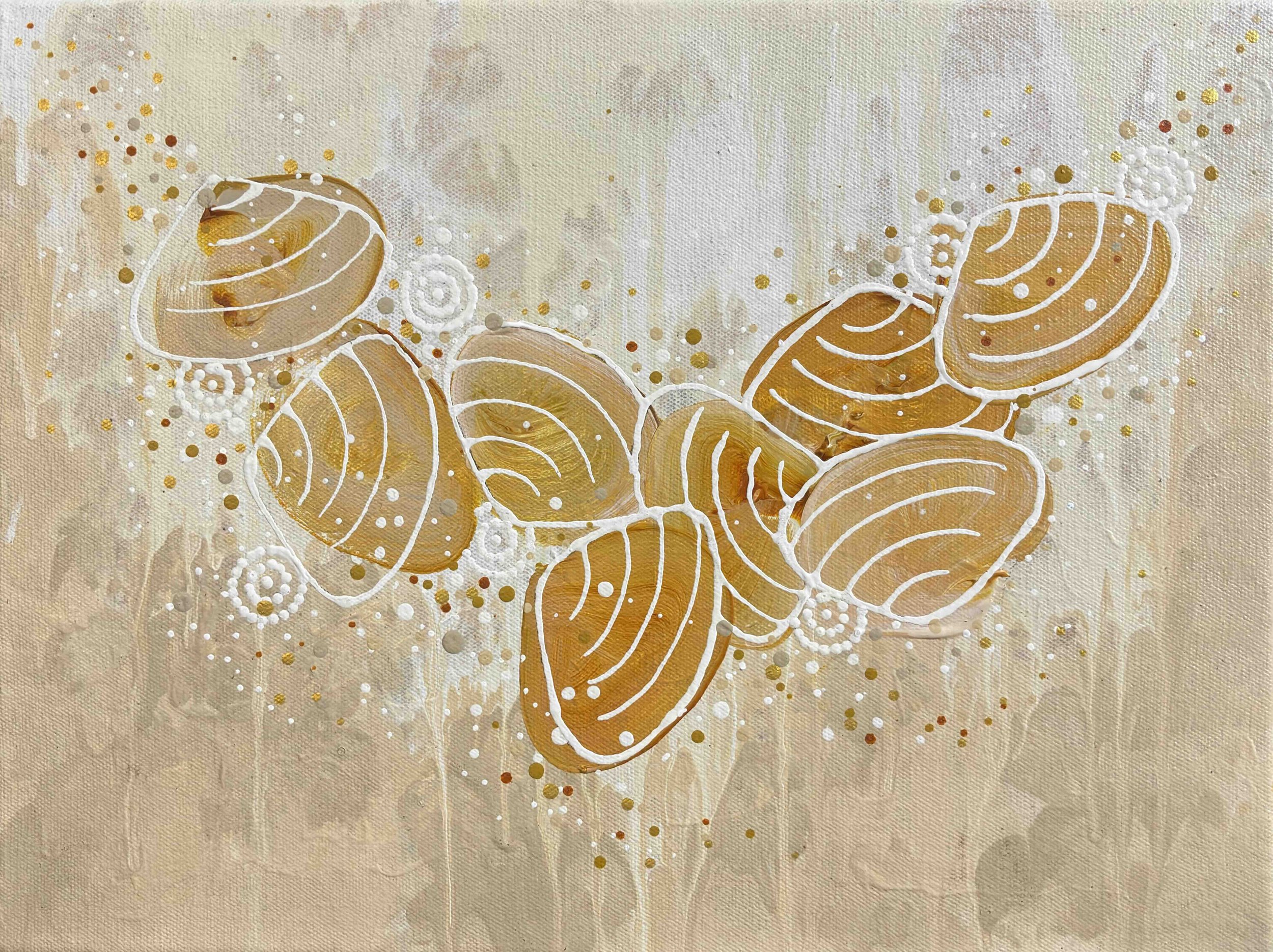 Anthony Walker Aboriginal Art Milbi Designs Pipi Midden 30x40 Jul 2026.jpeg