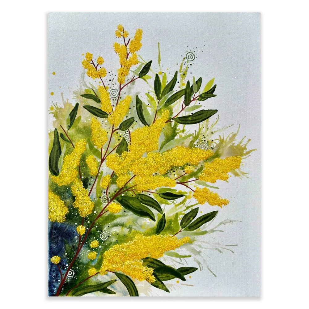 Original Artwork: Golden Wattle (82 x 62cm)