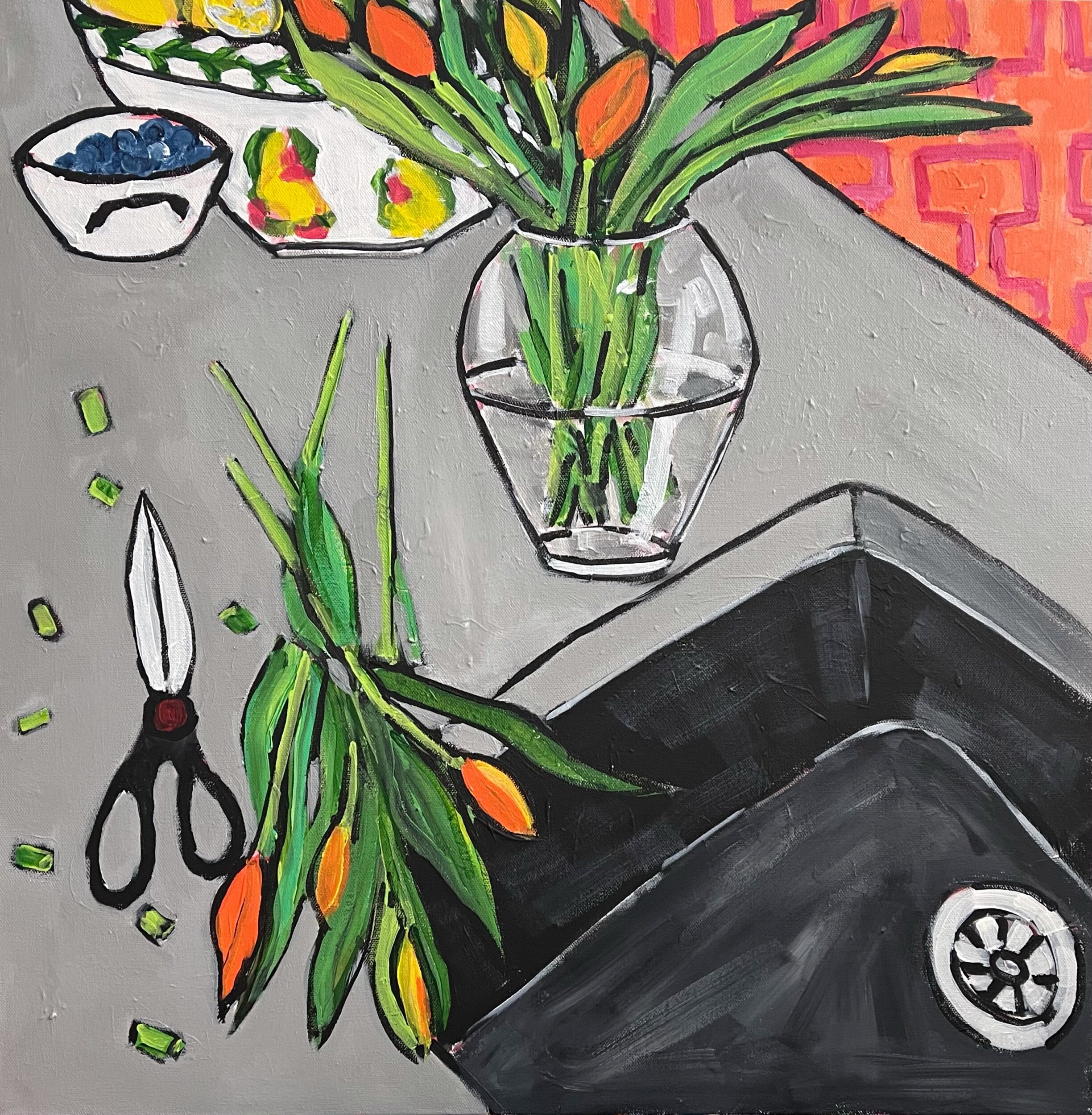 “Arranging the Tulips”