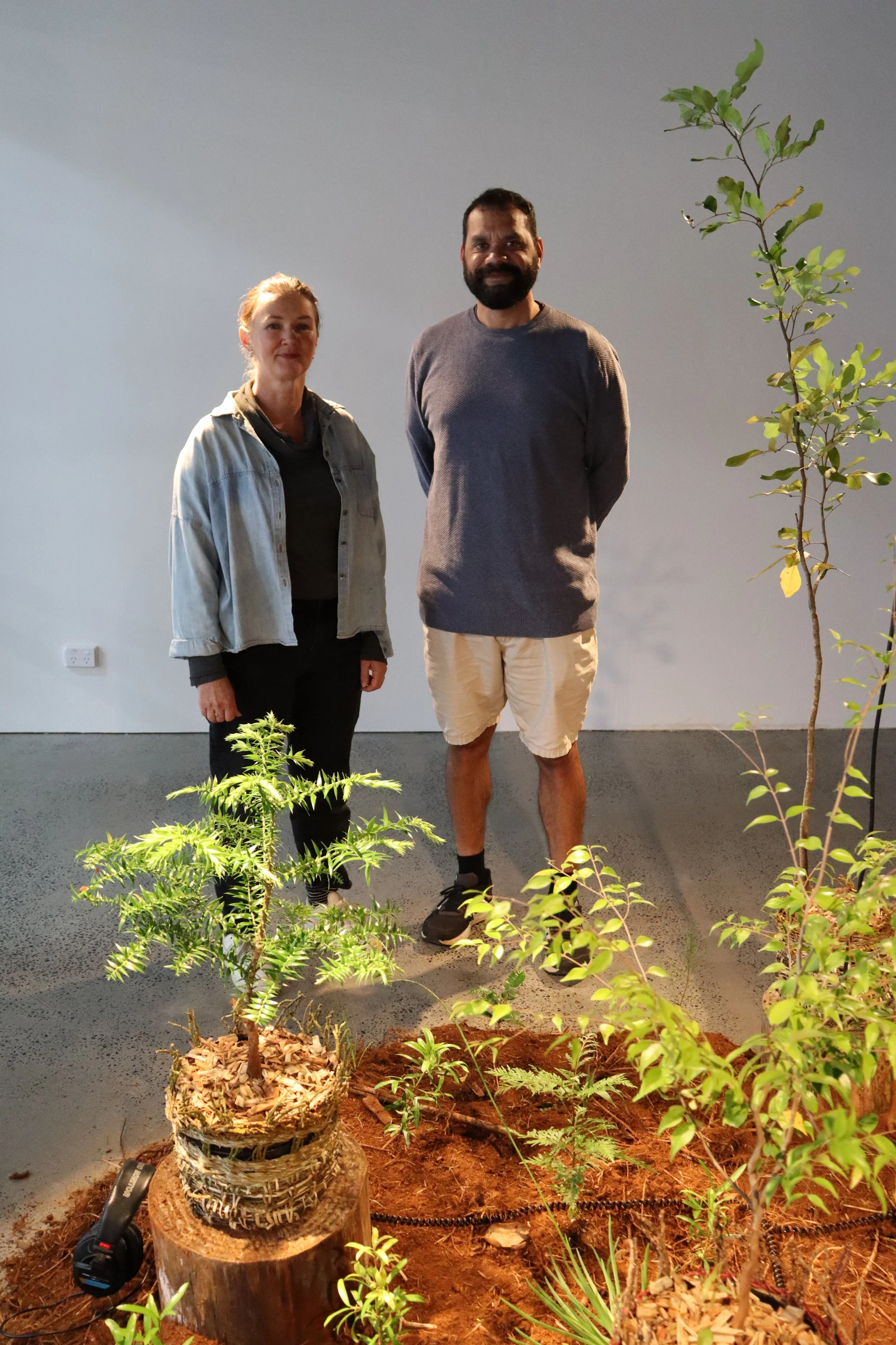 The artists Mitch King and Karenza Ebejer