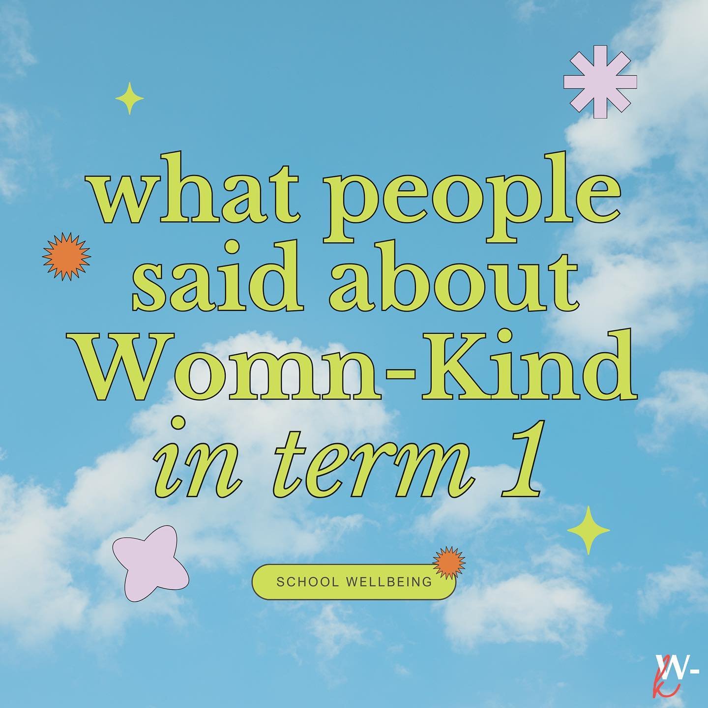 It&rsquo;s been a huge term for Womn-Kind🚀And we&rsquo;ve loved every minute of it!!

If you want Womn-Kind to come to your school:
💌dm us your school name and we&rsquo;ll email them
🧑🏻&zwj;🏫talk to your teachers about Womn-Kind
📣tag your schoo