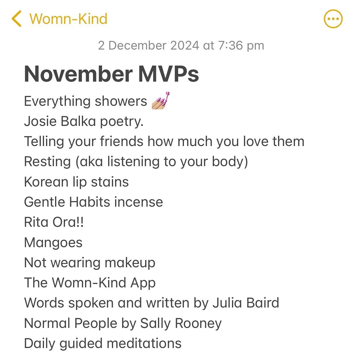 The things we loved in November 💌

Stay kind,
Womn-Kind