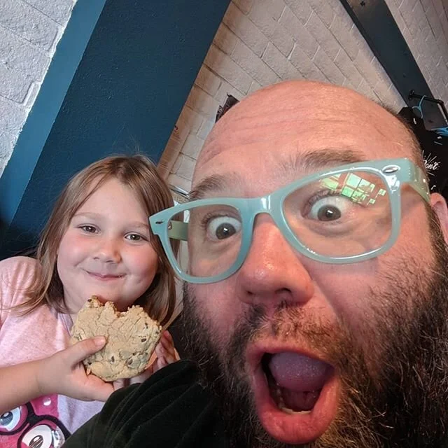 Date with Maggie at @cultivate_more coffee. She loved her giant cookie and hot chocolate!!!