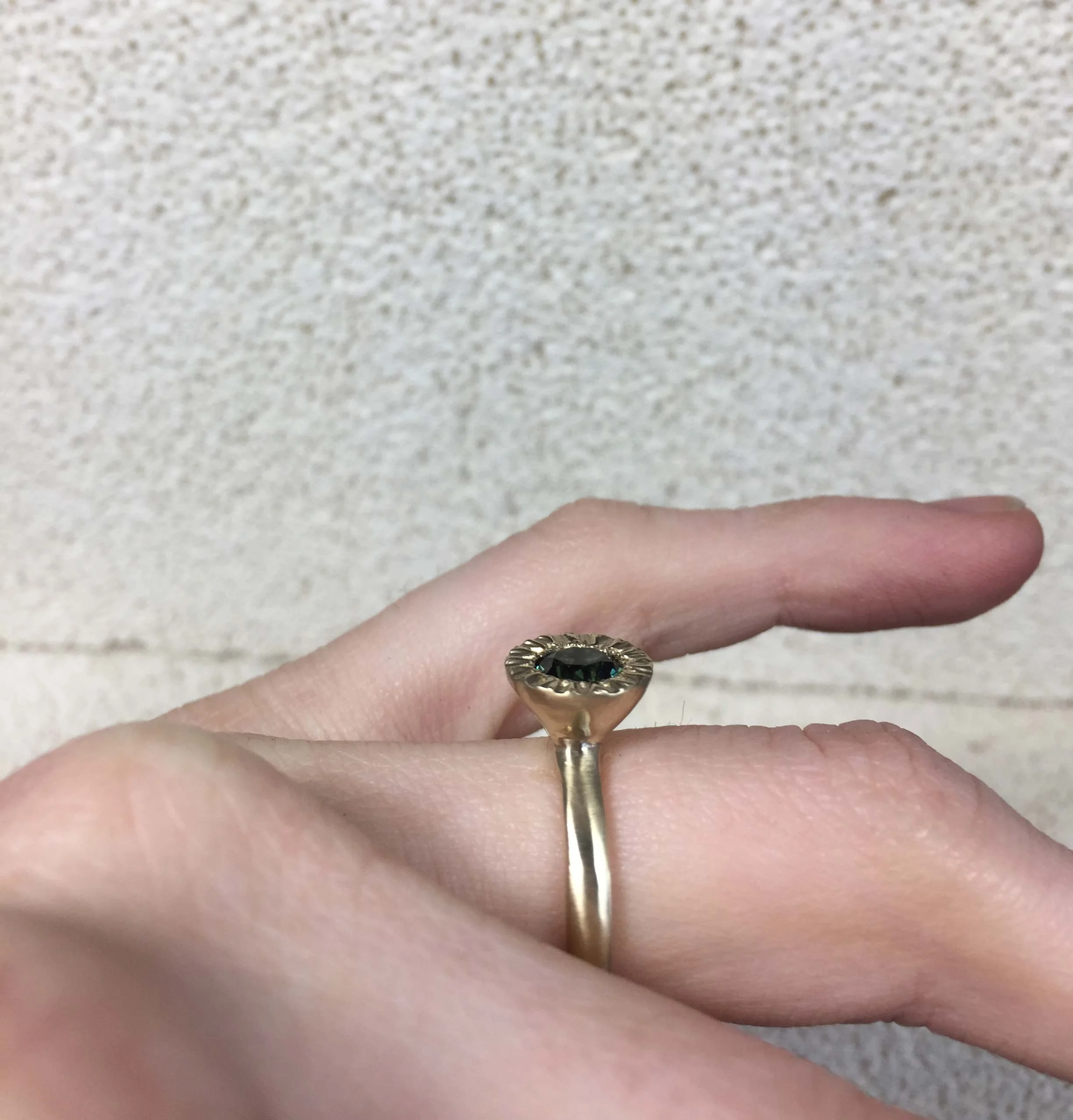 Unique Sapphire Engagement Ring