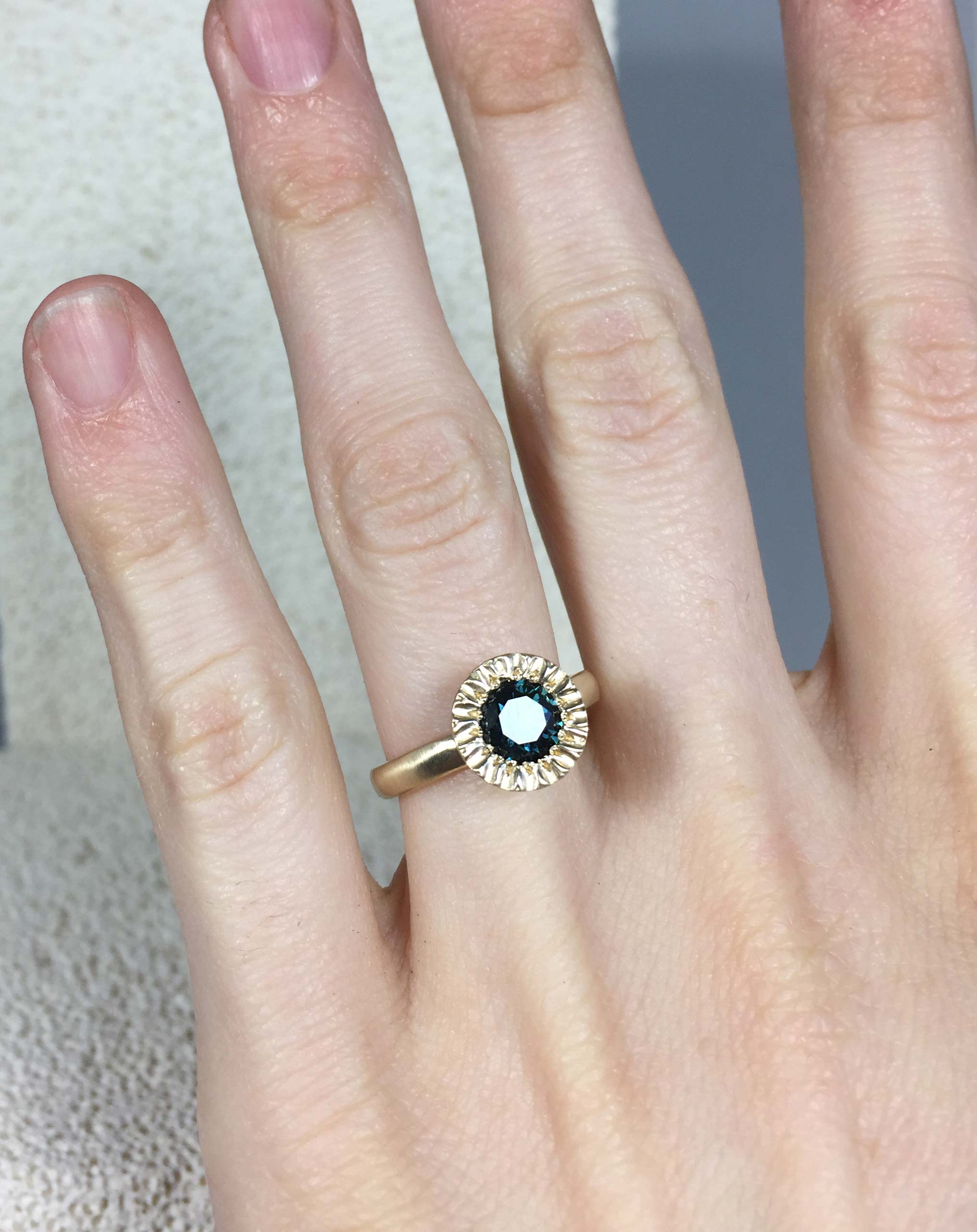 Unique Sapphire Engagement Ring