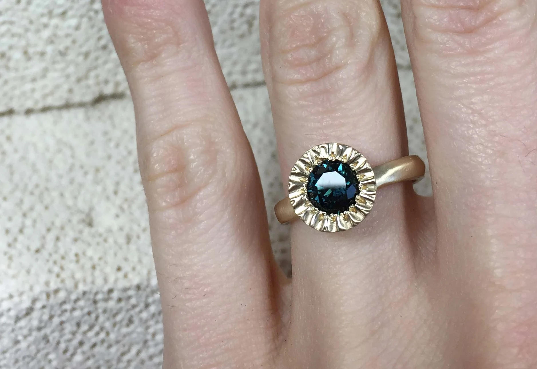 Unique Sapphire Engagement Ring