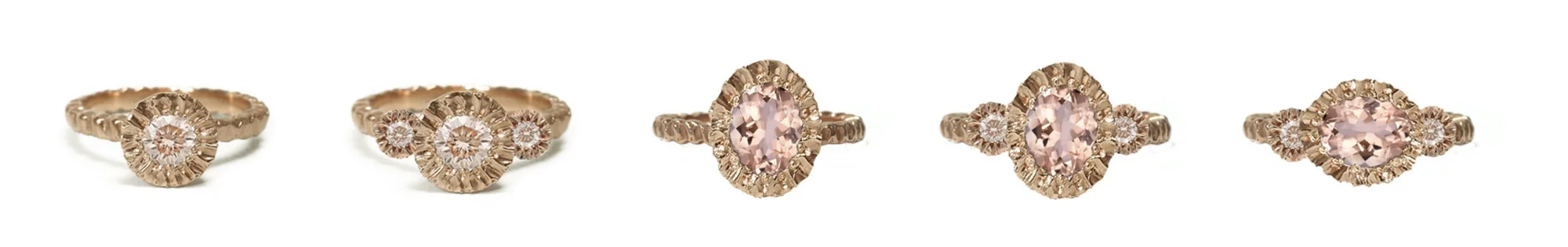 Photoshopped concepts of possible engagement rings.