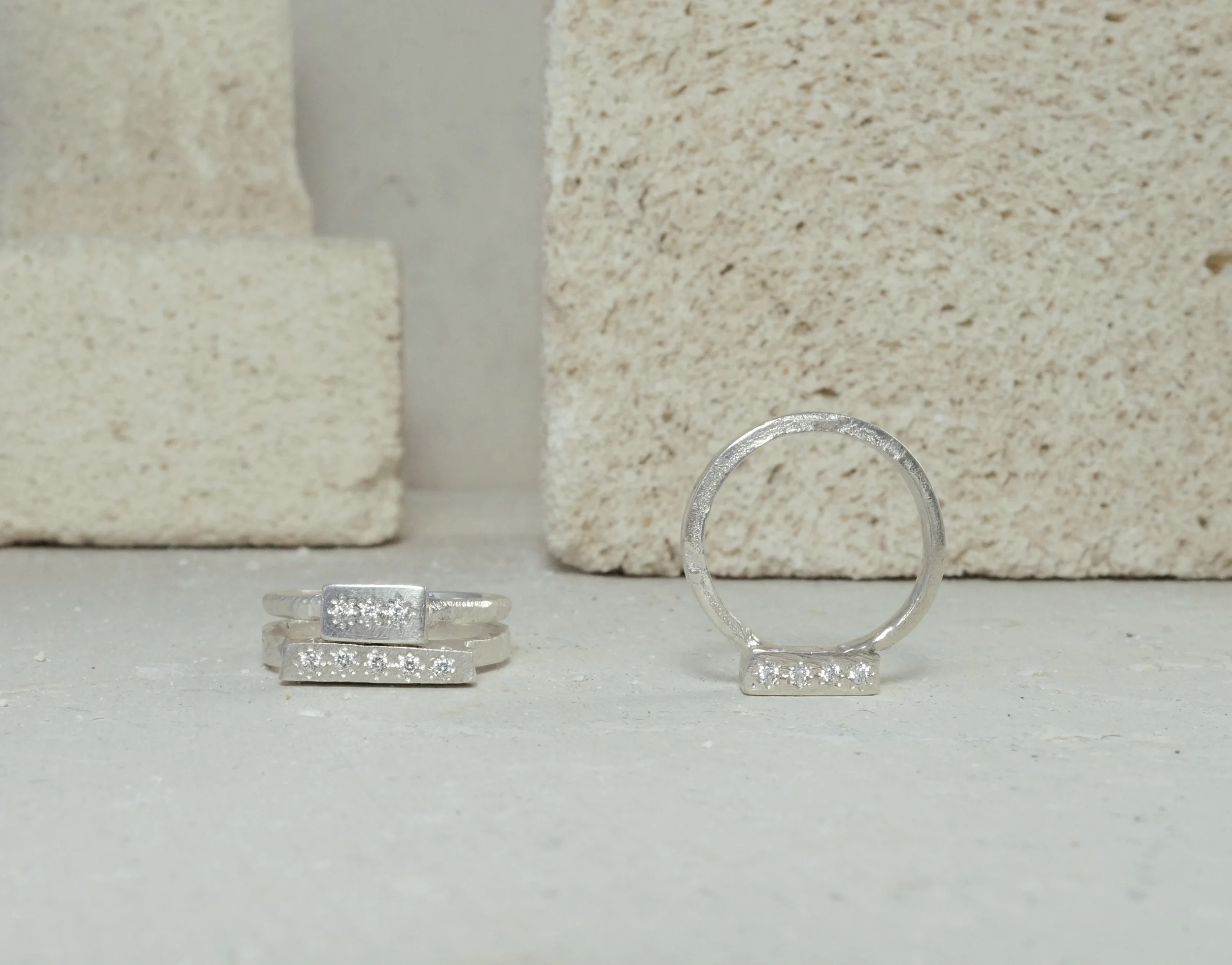 Alexandra Dodds Jewellery Bedrock Rings