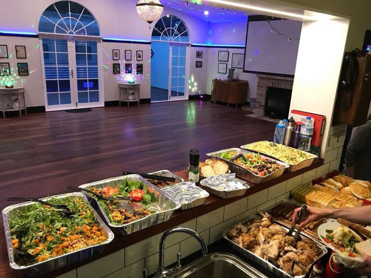 Kitchen and hall