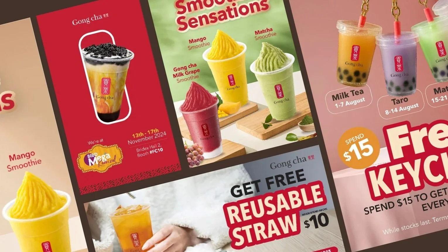 Gong Cha / Zus Coffee / Brew9 / Cheezbox