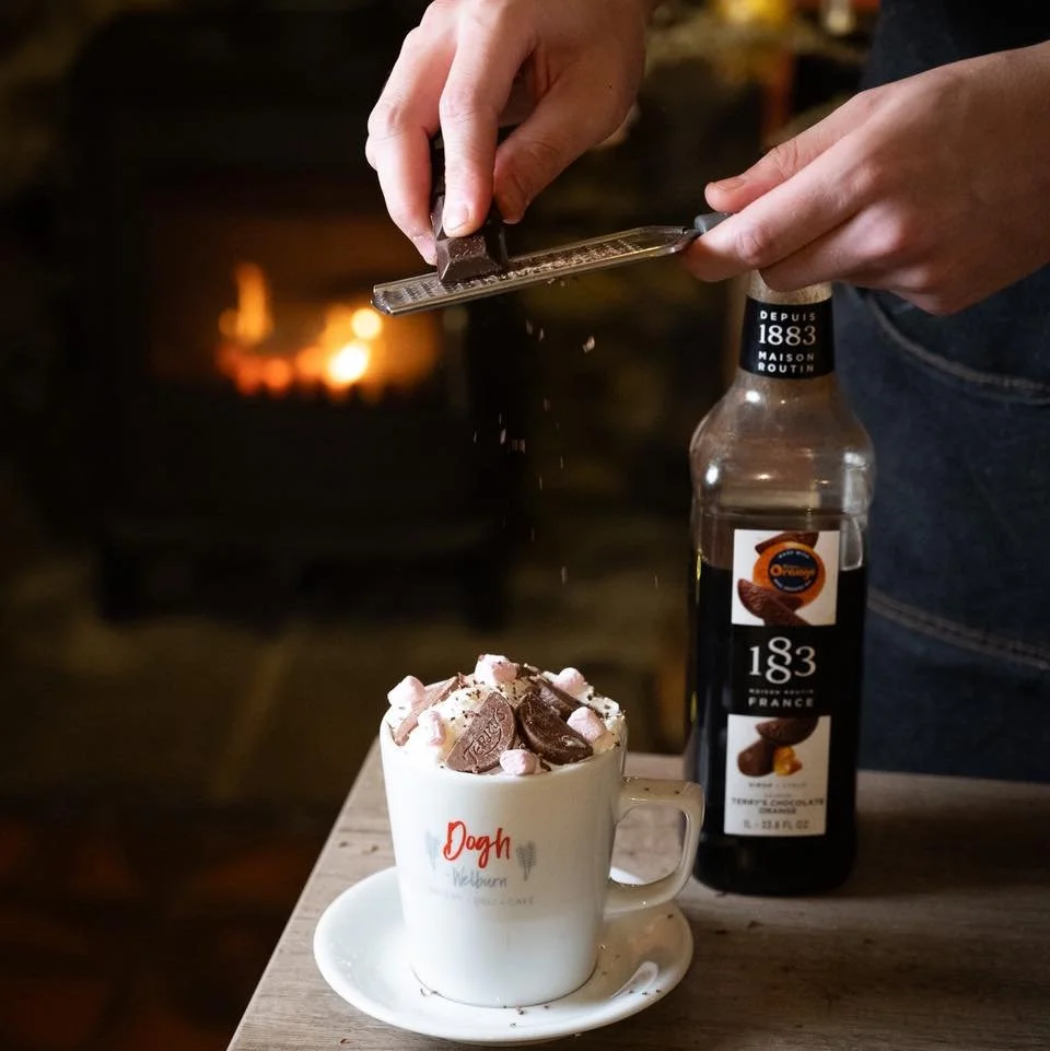 Next up in our winter drinks line up is our Terrys Chocolate Orange hot chocolate - this might be our favourite 😍

Signature hot chocolate, official Terrys syrup, cream, marshmallows &amp; Terrys minis 🍊