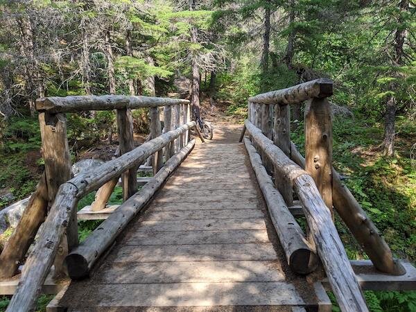  Man bridge on Lower Winner Creek Trail 