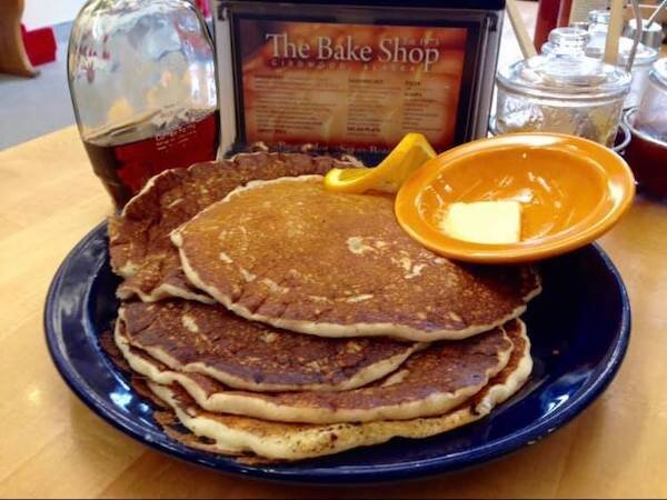  A plate of pancakes from The Bake Shop 