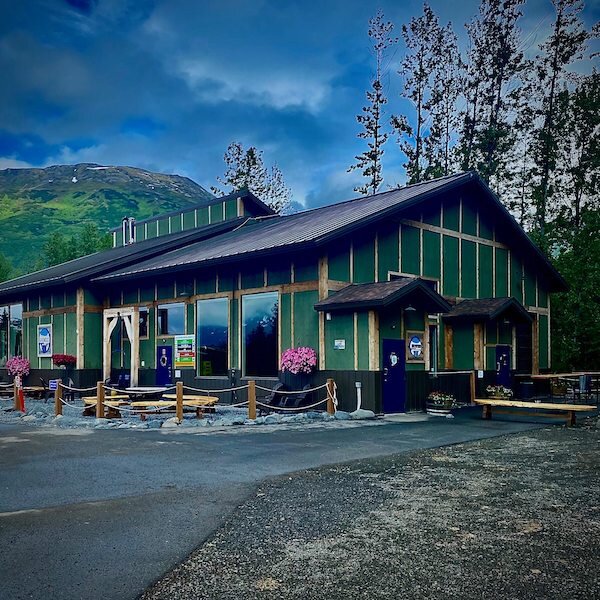  The outside of Girdwood Brewing Company 
