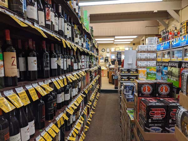  Wine selection at the Crow Creek Mercantile 