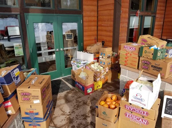  Food Donation for those in need by Girdwood Chapel 