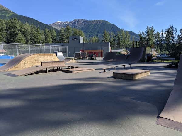  Girdwood Parks Skate Park with ramps 