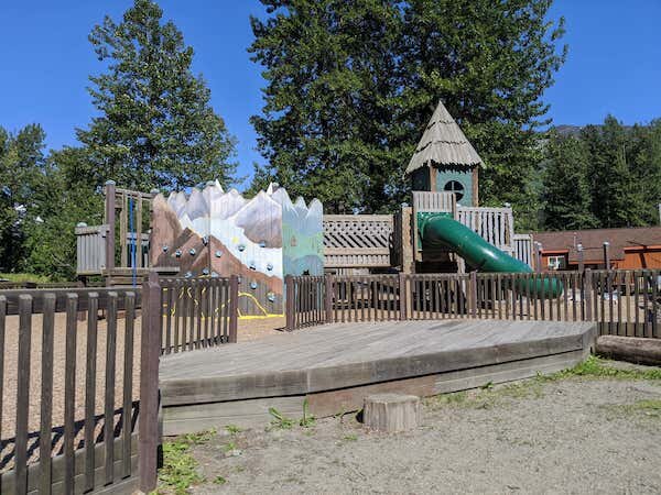  Girdwood Parks and Recreation Playground wiith kids playings  