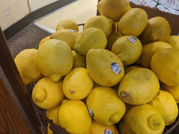  Fresh lemons at Crow Creek Mercantile 