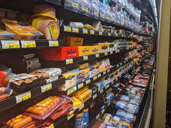  Mear and cheese selection at Crow Creek Mercantile 