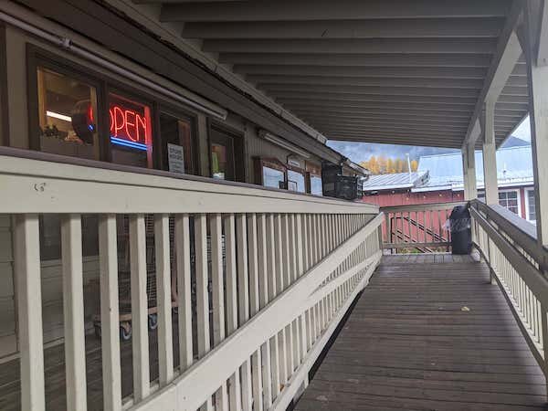  Outdoor ADA accessible ramp at Crow Creek Mercantile 