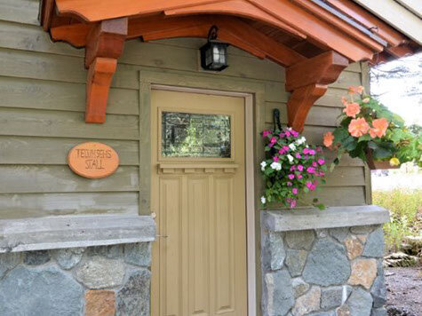  The front door of one of the cottages on the Carriage House complex 