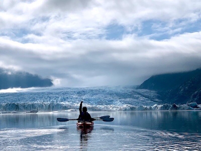  Kayak in the fog with Chugach Adventure Guides 