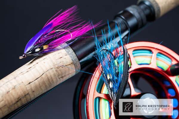  Image of a rod and reel with a pink fly photo by Ralph Krisopher Photography 