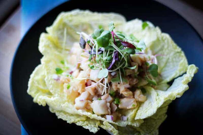  Ceviche bowl from the Pond Restaurant in Hotel Alyeska 