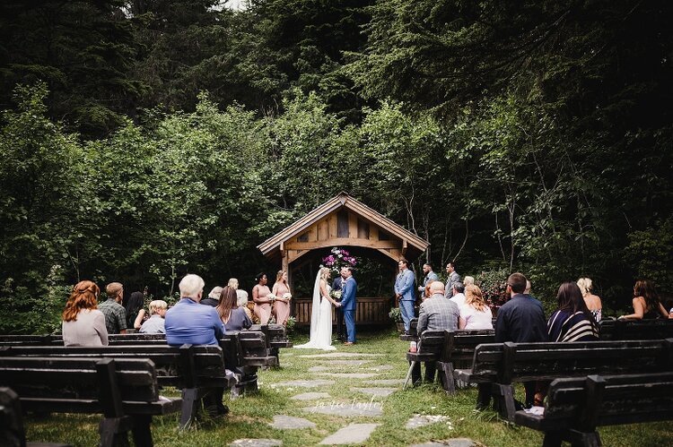  a couple getting married at Crow Creek Mine 