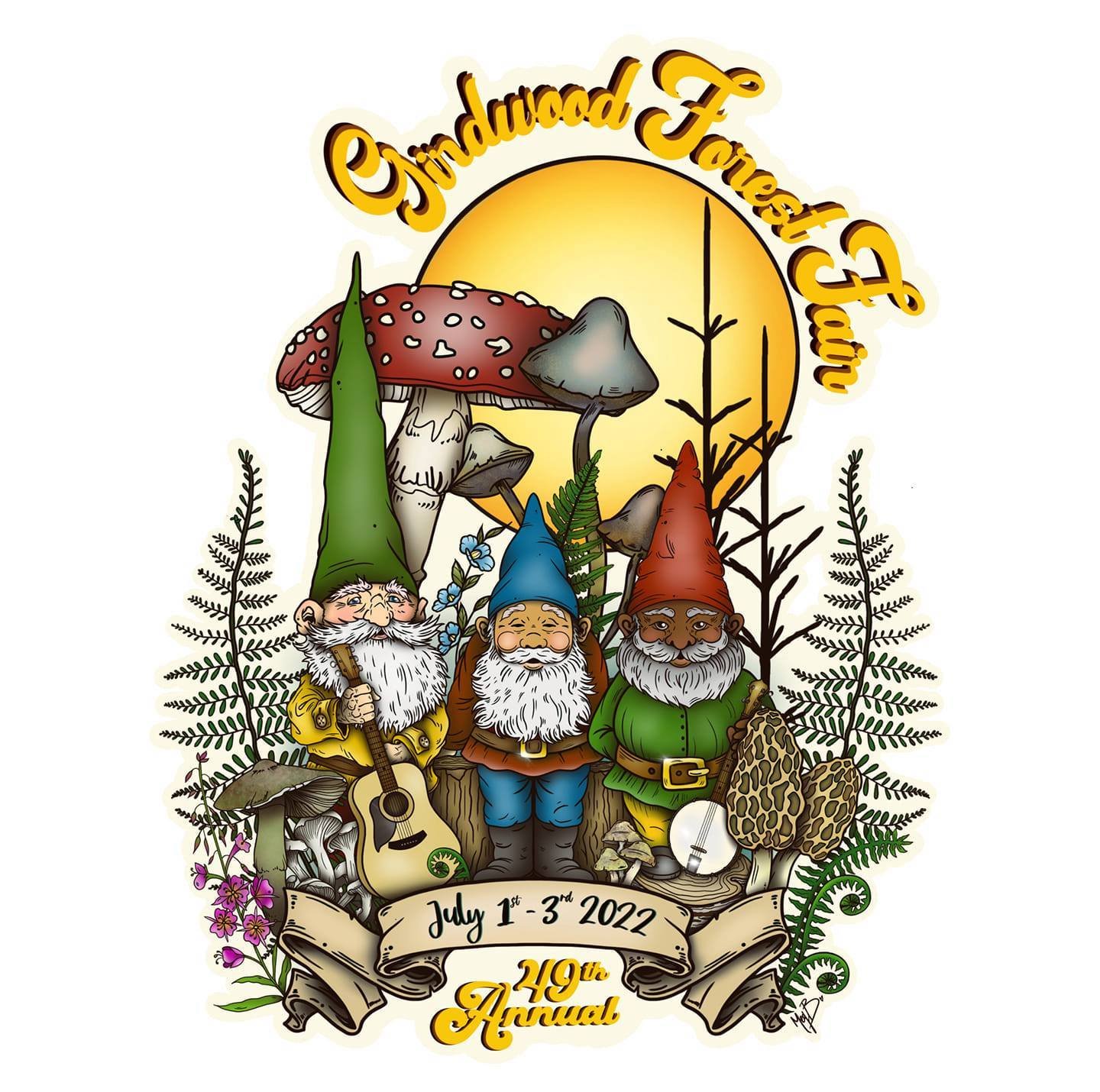  2022 logo for Girdwood Forest Fair 