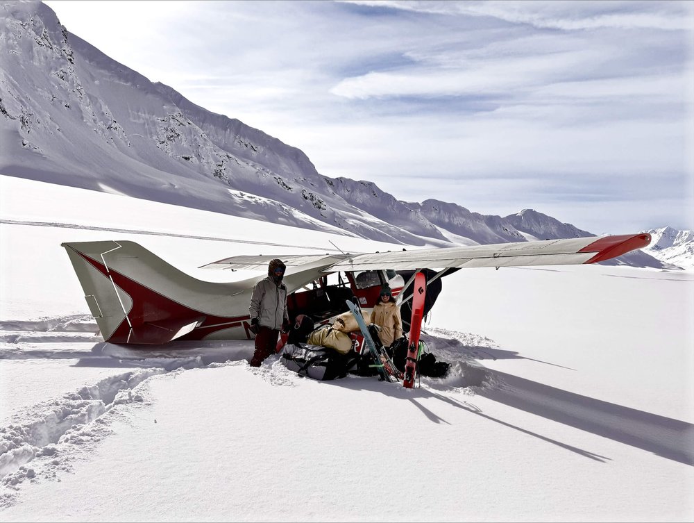 Plane on Snowfield